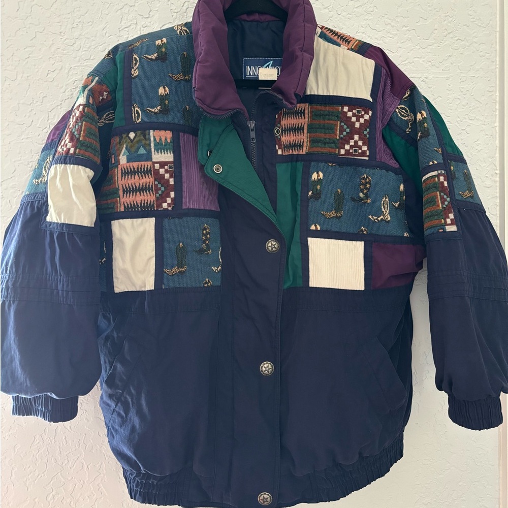 Size Large Innovations by Izzi Western Aesthetic patchwork coat